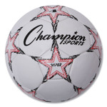 Champion Sports VIPER Soccer Ball, No. 4 Size, 8" to 8.25" Diameter, White (CSIVIPER4) View Product Image