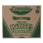 Crayola Fine Line 200-Count Classpack Non-Washable Marker, Fine Bullet Tip, Assorted Colors, 200/Box