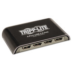 Tripp Lite USB 2.0 Hub, 4 Ports, Black/Silver (TRPU225004R) View Product Image