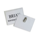 C-Line Name Badge Kits, Top Load, 3 1/2 x 2 1/4, Clear, 50/Box (CLI95523) View Product Image