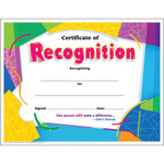 Trend Enterprises Certificate of Recognition, 8-1/2"x11", Ready to Frame (TEPT2965) View Product Image