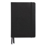 TRU RED Flexible-Cover Business Journal with Elastic Closure, 1-Subject, Quadrille Rule (5 sq/in), Black Cover, (128) 8 x 5.5 Sheets