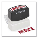 Universal Message Stamp, CONFIDENTIAL, Pre-Inked One-Color, Red (UNV10046) View Product Image