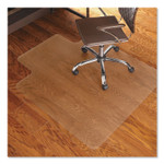 ES Robbins EverLife Chair Mat for Hard Floors, Light Use, Rectangular with Lip, 45 x 53, Clear (ESR131823) View Product Image