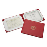 AbilityOne 7510010561927, SKILCRAFT Award Certificate Binder, 8.5 x 11, Marine Corps Seal, Red/Gold