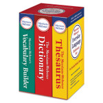 Merriam Webster Everyday Language Reference Set, Dictionary, Thesaurus, Vocabulary Builder