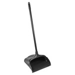 Rubbermaid Commercial Products Upright Dust Pan,w/Rear Wheels,11-5/16"x37",6/CT,Black (RCP253100BKCT) View Product Image