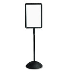 Safco WriteWay Double-Sided Magnetic Dry Erase Standing Message Sign, Rectangle, 65" Tall Black Stand, 14.25 x 22.25 White Face (SAF4117BL) View Product Image