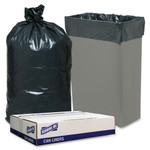 Genuine Joe Liners, 20-23 Gal Slim Jim Can,28-1/2"x43",150/CT, Black (GJO70057) View Product Image