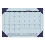 House of Doolittle EcoTones Recycled Academic Desk Pad Calendar, 18.5 x 13, Orchid Sheets, Cordovan Corners, 12-Month (Aug-July): 2023-2024 Product Image 