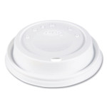 SOLO Cappuccino Dome Sipper Lids, Fits 12 oz Hot Cups, Plastic, White, 1,000/Carton