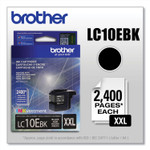 Brother LC10EBK INKvestment Super High-Yield Ink, 2,400 Page-Yield, Black (BRTLC10EBK) View Product Image