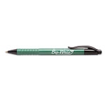 AbilityOne 7520015789305 SKILCRAFT Bio-Write Ballpoint Pen, Retractable, Medium 1 mm, Black Ink, Green Barrel, Dozen (NSN5789305) View Product Image
