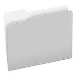 Pendaflex Colored File Folders, 1/3-Cut Tabs: Assorted, Letter Size, Gray/Light Gray, 100/Box