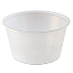 Fabri-Kal Portion Cups, 4 oz, Clear, 125/Sleeve, 20 Sleeves/Carton (FABPC400) View Product Image