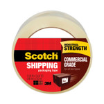 Scotch 3750 Commercial Grade Packaging Tape with Dispenser, 3" Core, 1.88" x 54.6 yds, Clear, 48/Pack