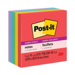 Post-it Notes Super Sticky Pads in Playful Primary Collection Colors, 3" x 3", 90 Sheets/Pad, 5 Pads/Pack (MMM6545SSAN) View Product Image