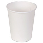 Dixie Paper Hot Cups, 10 oz, White, 50/Sleeve, 20 Sleeves/Carton (DXE2340W) View Product Image