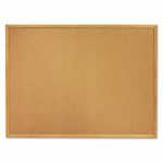 AbilityOne 7195012354161, SKILCRAFT Cork Board, 36" x 24", Tan Surface, Oak Finished Wood Frame