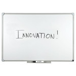 AbilityOne 7110015550294, SKILCRAFT Magnetic Porcelain Marker Board, 24" x 36", White Surface, White Aluminum Frame
