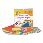 Pacon Origami Paper, 30 lb Bond Weight, 9.75 x 9.75, Assorted Bright Colors, 55/Pack (PAC72230) View Product Image
