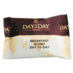 Day to Day Coffee 100% Pure Coffee, Breakfast Blend, 1.5 oz Pack, 42 Packs/Carton