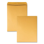 Quality Park Catalog Envelope, 28 lb Bond Weight Kraft, #15 1/2, Square Flap, Gummed Closure, 12 x 15.5, Brown Kraft, 100/Box