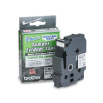 Brother P-Touch TZ Security Tape Cartridge for P-Touch Labelers, 0.7" x 26.2 ft, Black on White