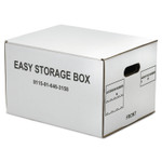AbilityOne 8115016463158 SKILCRAFT Easy Storage Box, Letter/Legal Files, 14.75" x 12" x 9.5", White, 12/Bundle (NSN6463158) View Product Image