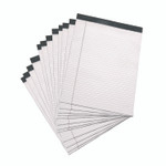 AbilityOne 7530014471353, SKILCRAFT Legal Pads, Wide/Legal Rule, Gray Linen Headband, 50 White 8.5 x 11.75 Sheets, Dozen