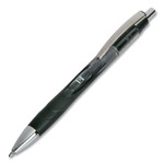 AbilityOne 7520016849424 SKILCRAFT VISTA Gel Pen, Retractable, Bold 1 mm, Black Ink, Smoke/Black/Silver Barrel, Dozen (NSN6849424) View Product Image