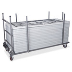 Lorell Folding Table Cart, 75-7/8"x30-1/4"x45-1/4", Charcoal (LLR65956) View Product Image