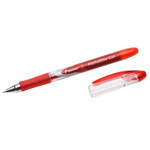 AbilityOne 7520015005213 SKILCRAFT AlphaElite Gel Pen, Stick, Medium 0.7 mm, Red Ink, Red/Clear Barrel, Dozen (NSN5005213) View Product Image