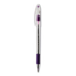 Pentel R.S.V.P. Ballpoint Pen, Stick, Fine 0.7 mm, Violet Ink, Clear/Violet Barrel, Dozen View Product Image