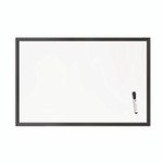 U Brands Magnetic Dry Erase Board with Wood Frame, 36" x 24" (Actual Size: 35" x 23"), White Surface, Black Wood Frame