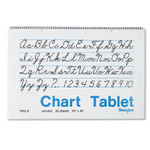 Pacon Chart Tablets, Unruled, 24 x 16, White, 25 Sheets