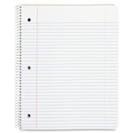 Business Source Wirebound Notebooks,3-Hole,Colg Rule,8-1/2"x11",100Shts,WE (BSN10968) View Product Image