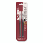 uniball Refill for Vision Elite Roller Ball Pens, Bold Conical Tip, Black Ink, 2/Pack