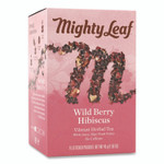 Mighty Leaf Tea Whole Leaf Tea Pouches, Wild Berry Hibiscus, 15/Box