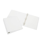 AbilityOne 7510015104866 SKILCRAFT Round Ring View Binder, 3 Rings, 3" Capacity, 11 x 8.5, White (NSN5104866) View Product Image