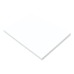 Prang SunWorks Construction Paper, 50 lb Text Weight, 18 x 24, Bright White, 50/Pack