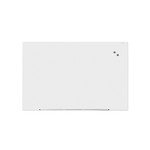 Universal Frameless Magnetic Glass Marker Board, 72 x 48, White Surface (UNV43204) View Product Image