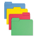 Smead SuperTab Colored File Folders, 1/3-Cut Tabs: Assorted, Letter Size, 0.75" Expansion, 14-pt Stock, Assorted Colors, 50/Box
