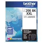 Brother LC20EBK INKvestment Super High-Yield Ink, 2,400 Page-Yield, Black (BRTLC20EBK) View Product Image