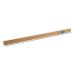 Quartet Bulletin Bar I, 1" x 48", Brown/Silver