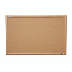 AbilityOne 7195012182026, SKILCRAFT Cork Board, 48" x 36", Tan Surface, Oak Finished Wood Frame