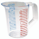 Rubbermaid Commercial Bouncer Measuring Cup, 16 oz, Plastic, Clear