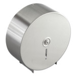 Bobrick Jumbo Toilet Tissue Dispenser, 10.66 x 4.5 x 10.63, Silver (BOB2890) View Product Image