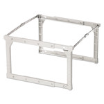 Pendaflex Plastic Snap-Together Hanging Folder Frame, Legal/Letter Size, 18" to 27" Long, White/Silver Accents