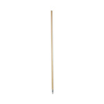 Boardwalk Metal Tip Threaded Hardwood Broom Handle, 1.13" dia x 60", Natural (BWK138) View Product Image